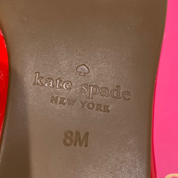 NWT Kate spade Wanetta Maraschino Red bow flats - Picture 9 of 13
